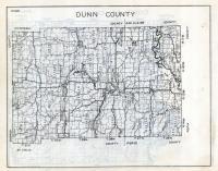 Dunn County Map, Wisconsin State Atlas 1933c